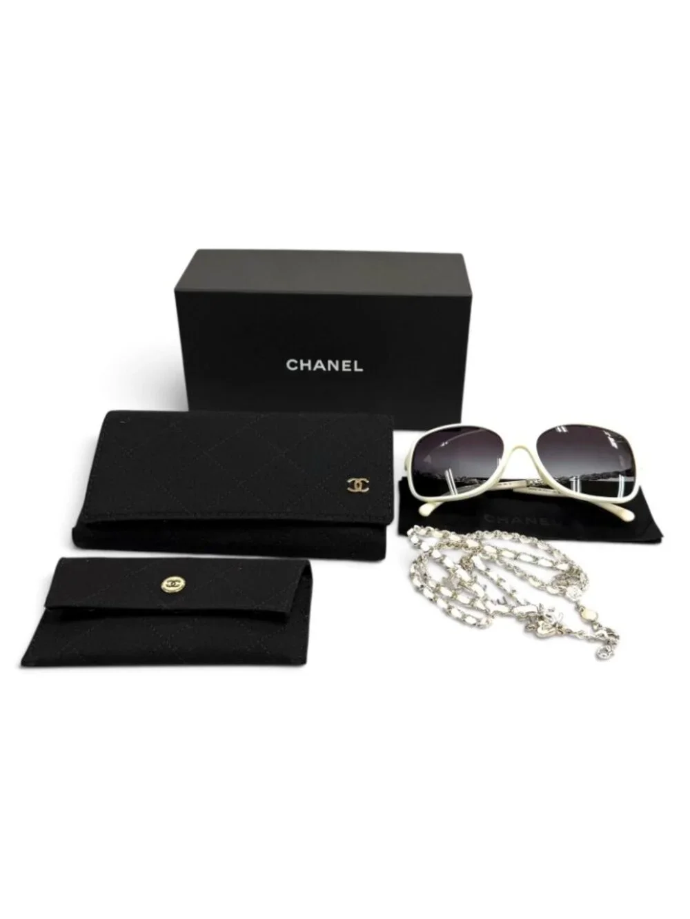 Chanel Square Eyewear White